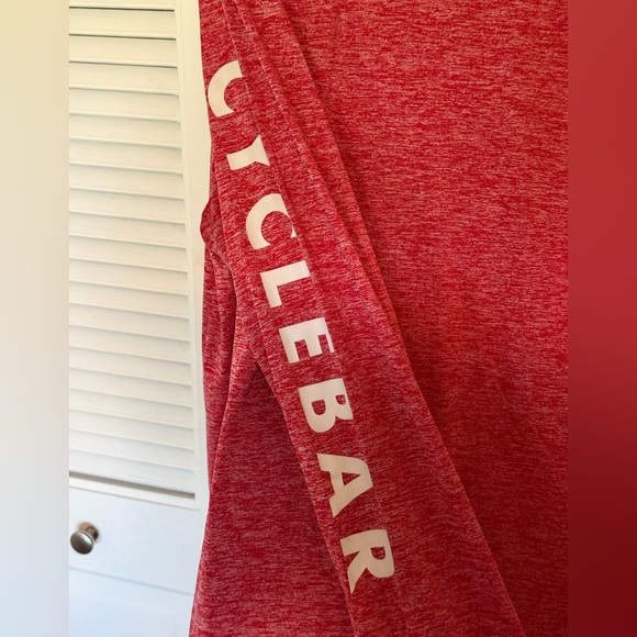 CycleBar Holloway Heathered Red Athletic Tee with Logo - Picture 3 of 5